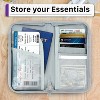 Fosmon Passport Holder for Travel, Travel Passport Holder for ID Credit Card Case Pouch & Travel Document Organizer, Slim Wallet Passport Cover, Gray - 2 of 4