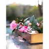 Gardener's Supply Company Rectangular Copper Plant Tray | 24" x 5" Leakproof Planting Pot for Houseplants & Succulents | Holiday Centerpiece Display - 4 of 4