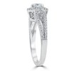 Pompeii3 5/8CT Diamond Vintage Halo Engagement Ring 14K White Gold - 2 of 4