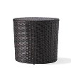 Keaton Wicker Barrel Side Table - Brown- Christopher Knight Home: Weather-Resistant Patio Accent Table - image 2 of 4