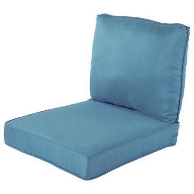 Sunbrella Deluxe Double Piped Replacement Club Chair Cushion 23W X 24D 22 Colors 