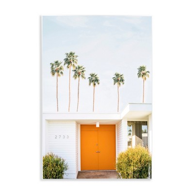 Stupell Industries Palm Springs Orange Door, 13" x 19"