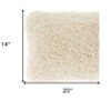 HomeRoots 14" X 20" Cream Throw Pillow - 3 of 4