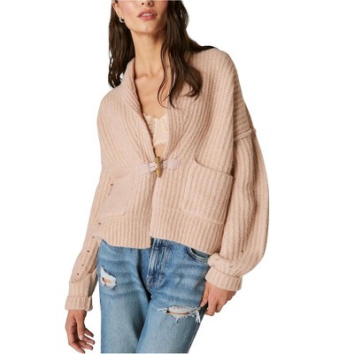 Lucky Brand Womens Toggle Front Cardigan Sweater