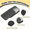 Unique Bargains Metal Anti-Oxidation Slide Top Rectangular Tin Containers 12 Pcs - 3 of 4
