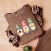 Simply Sage Market Fall Three Gnomes Lightweight Garment Dyed Sweatshirt - 3 of 4