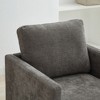 30.7" Chenille Square Swivel Chair with Removable Cushion - 4 of 4