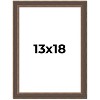 PosterPalooza | Elegant Brown Picture Frame - UV Acrylic, Foam Board Backing, Hanging Hardware - 2 of 4