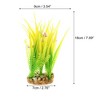 Unique Bargains Aquarium Plants Decorations Artificial Aquatic Plant Green Yellow 1 Pcs - 4 of 4