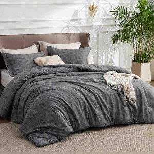 BAGOKIE 3-Piece Bed in a Bag Comforter Set - 1 of 4