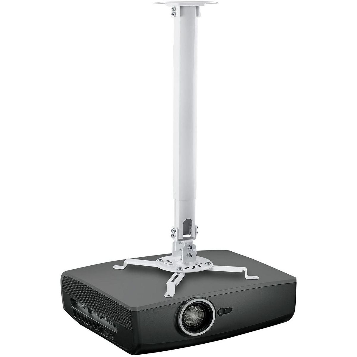 Mount-It! Universal Ceiling Projector Mount Bracket | Full Motion and Height Adjustable from 21 - 34.5 in. | 30 Lbs. Weight Capacity | Long Size - thumbnail 2