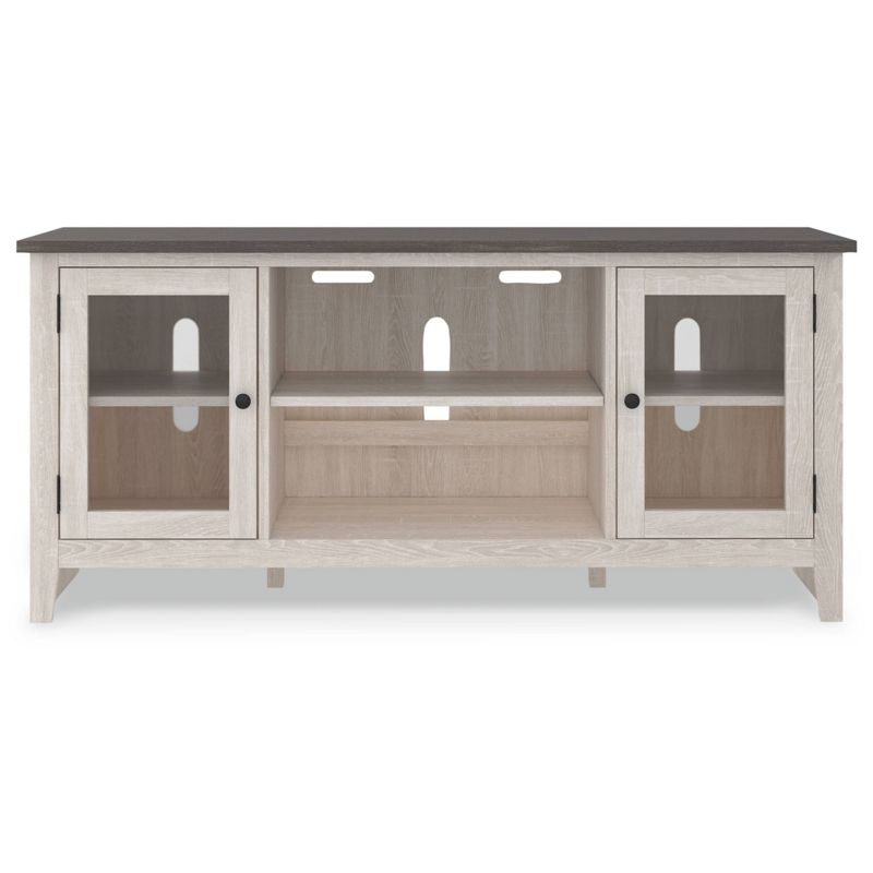 60&#34; Dorrinson TV Stand for TVs up to 65&#34; White/Black/Gray - Signature Design by Ashley, 3 of 9