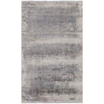 Cadiz Modern Abstract Taupe/Gray/Silver Area Rug