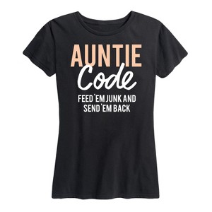 Women's - Instant Message - Auntie Code Short Sleeve Graphic T-Shirt - 1 of 4