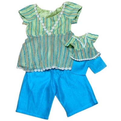 Matching Shorts and Top Girl and Dolls Clothes Size 10 1/2