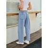 Coolmee Women's Baggy Wide Leg Pants Casual Fall Trousers Palazzo Pants Drawstring Waist Barrel Sweatpants with Pockets - 2 of 4