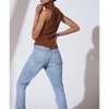 Women's NOON RIBBED MODAL-BLEND JERSEY SLEEVELESS TURTLENECK TOP - geel - 4 of 4