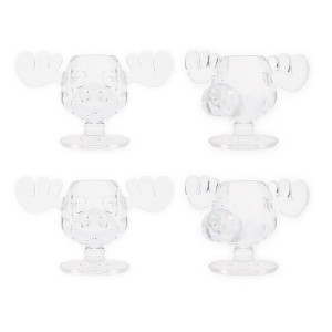 Silver Buffalo National Lampoon's Christmas Vacation Marty Moose 4-Piece Acrylic Shot Glass Set - 1 of 4