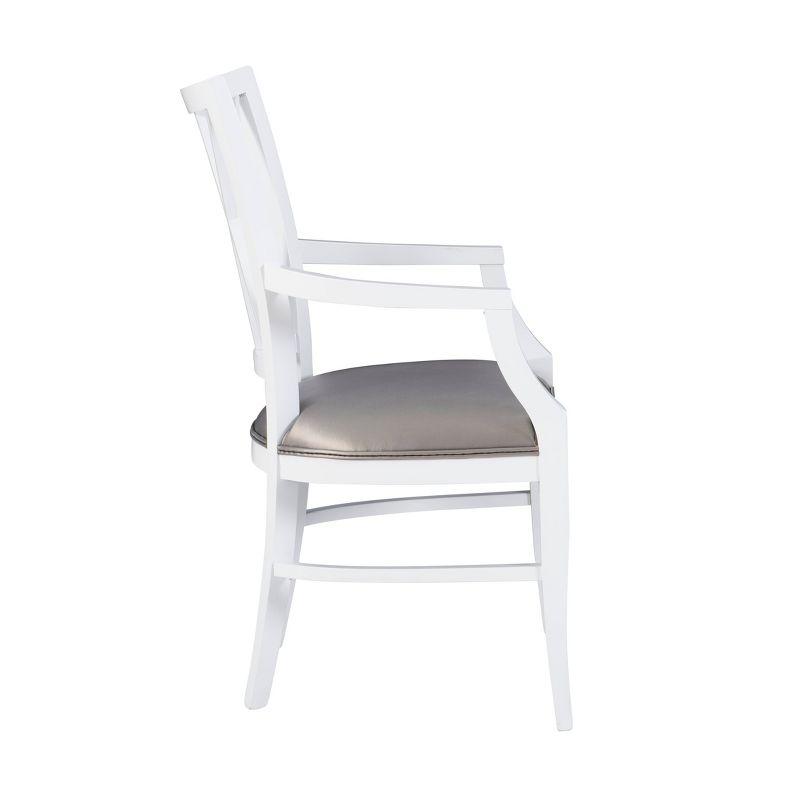 Aberle Arm Chair White - Linon, 5 of 10