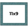 PosterPalooza | Photo Size Simple Blue Picture Frame - UV Acrylic, Foam Board Backing, Hanging Hardware - 2 of 4