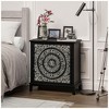 COZAYH 3-Drawer Flower Motif Dresser Fully Assembled Furniture, Gold & Black - 4 of 4