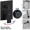 PAGED Shower Faucet Set Wall Mounted Rain Shower Head with 10" Rainfall Shower Head and Handheld Shower Faucet for Bathroom, Restroom - 4 of 4