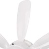 DORESshop 18.5 in. Indoor 5 Blades White Ceiling Fan with LED Light, Dimmable 3-Speed Flush Mount for Bedroom and Living Room - 4 of 4
