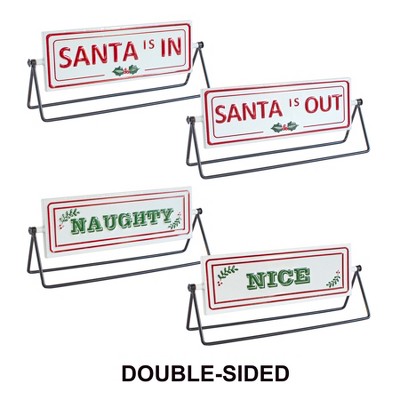 Melrose Reversible Christmas Sign (Set of 2)