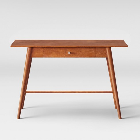 amherst mid century modern desk/console table brown - project 62™