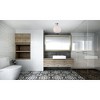 Elegant Lighting Baxter 1 Light Chrome Flush Mount With Frosted White Glass - 2 of 4
