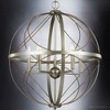 Urban Ambiance Luxury Farmhouse Chandelier 26''H x 22''W,  Antique Silver Finish,  Omaha Collection, UHP4405 - 4 of 4