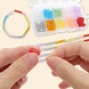 Unique Bargains 6x12mm Bamboo Shape Glass Beads for Bracelets for Bracelet Making DIY Crafts Assorted Color 150Pcs - 4 of 4