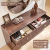 SinCiDo Drawer Fluted Dresser, Wood Tall Chest of Drawers with Deep Storage, Modern Storage Organizer for Bedroom, Living Room - 2 of 4