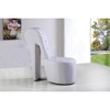 Best Master Furniture,High Heel Faux Leather Crystal Studs Shoe Chair - 4 of 4