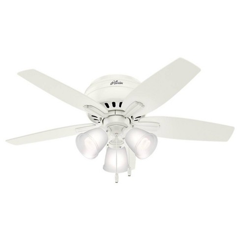 Builder Low Profile with 3 Lights 52 inch Ceiling Fan – Hunter Fan