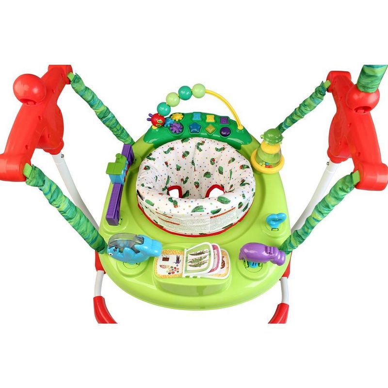 Creative Baby Eric Carle's The Very Hungry Caterpillar Jumper, Built-in Sensory Toys, Lights, Flipbook and a Peek-A-Boo Mirror, 5+ Melodies, 3 of 9