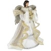 Northlight 18" White and Silver Angel Christmas Tree Topper, Unlit - 4 of 4
