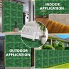 12PCS 24"x16" Grass Wall Artificial Boxwood Panels Wall Hedge Decor With Zip Tie - 4 of 4