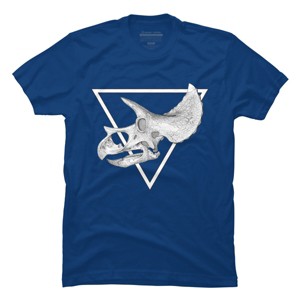 Men's Design By Humans triceratops skull By JuanMedina T-Shirt - 1 of 3