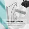 FRAMELESS PIVOT BI-FOLD BATHTUB DOOR:?6mm?thick SGCC tempered glass, reversible for versatile installation. - 4 of 4