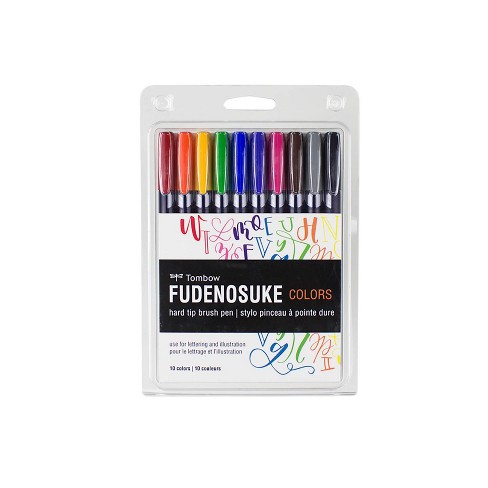 Fine Hard Tip Tombow Fudenosuke Brush Pen 
