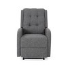 Fabric Upholstered Tufted Swivel Lounge Chair,360° Swivel Recliner Chair,Manual Recliner Chair With Adjustable Back And Footrest-Cuddlewood - 3 of 4