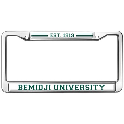Bemidji State University School Logo Full Size Standard License Plate Metal Frame