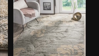 Cozy Haven Dark Brown and Smoke Plush Shag Area Rug 6' x 9'