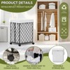 ALEXOUN  Rolling Laundry Hamper with Wheels,Black Metal Frame with Washable White Liner,Collapsible Design Laundry Hampe for Laundry Room,Bathroom - 2 of 4