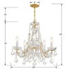 Crystorama Lighting Maria Theresa 5 - Light Chandelier in  Gold - 4 of 4