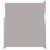 Aghana Digitals Retractable Grey Polyester Side Awning with Powder-Coated Steel Frame, 196.9x39.4in - 2 of 4