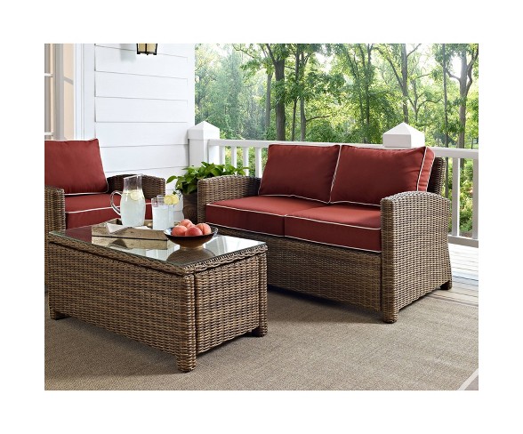 Bradenton Wicker Outdoor Patio Loveseat Buy Online In Botswana At Desertcart