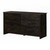 South Shore 25.5" 6 Drawer Double Dresser Rubbed Black: Laminated Particle Board, Adult Assembly Required - 2 of 4