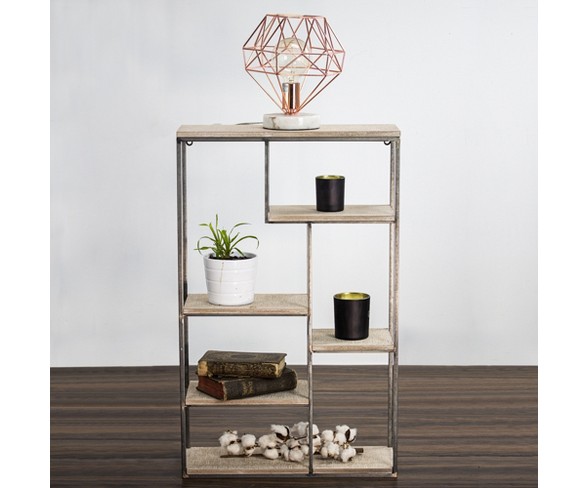 32.5" x 20.2" Decorative Wall Shelf Gray - E2 Concepts